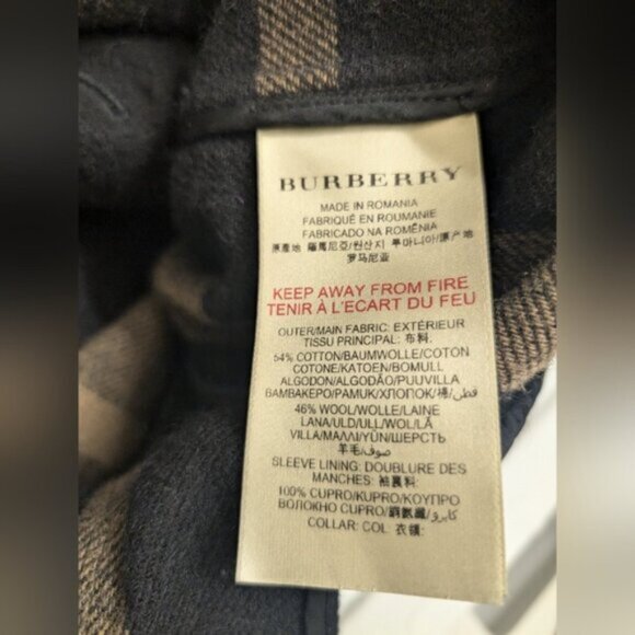 Burberry Brit Wool Blend Pea Coat - Size: US 4 - Picture 12 of 15